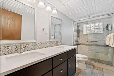 a bathroom with a sink and a toilet at Horsetooth Stoop Trails, Lake Access and Mountain Views in Fort Collins
