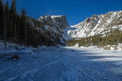 a view of a snowy mountain with trees and snow at River Rock Retreat -- EV #6032 condo in Estes Park