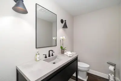 a bathroom with a sink and a mirror at Outstanding Home, Incredible Views, Near Reservoir in Fort Collins