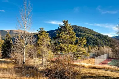 a house in the middle of a field with trees at Aspen Ridge Condominiums by Vail Resorts in Keystone