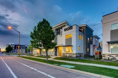 a building with the word ego on it on the side of a street at Old Town Swank - Brand New To Brewery District! in Fort Collins