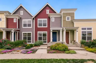 a row of houses in a residential neighborhood at Hip Old Town North Gem! Near Breweries and River! in Fort Collins