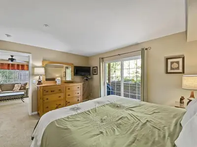 a bedroom with a large bed and a window at Swans Nest Villa 1304 condo in Breckenridge