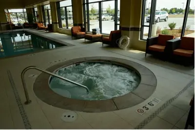 a hot tub in the lobby of a hotel at Hampton Inn & Suites Boulder North in Boulder