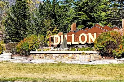 a sign that says durion in a park at Sail Lofts at Lake Dillon 1107 in Dillon