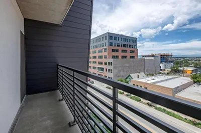 a balcony with a view of a city at Vīb Hotel by Best Western Denver RiNo in Denver