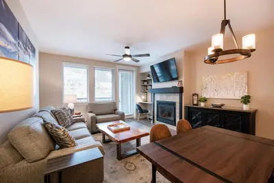 a living room with a couch and a table at Winter Park FF Premium Rated Condo 3511 in Winter Park