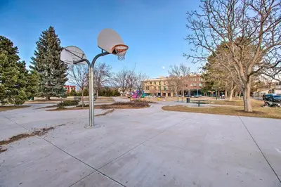 a basketball hoop in a park at Walk to Tennyson St! Pet-Friendly Denver Home in Denver