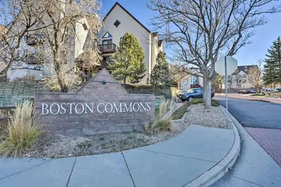 a sign for aitution conventions in front of a street at 2 Blocks to Light Rail Denver Unit with Kitchenette in Greenwood Village