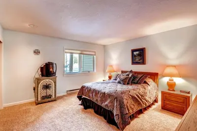 a bedroom with a bed and a tv in it at North Keystone 1 Bedroom Near Conference Center in Keystone