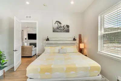a bedroom with a large bed in a room at Romantic Mountain Retreat with Scenic Views! in Idaho Springs