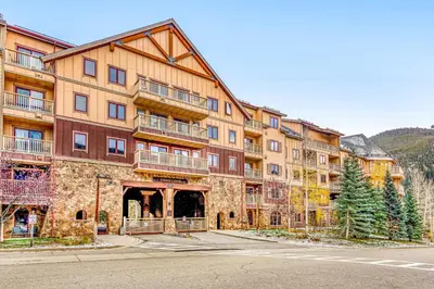 a large building with a street in front of it at Red Hawk 2276 in Keystone