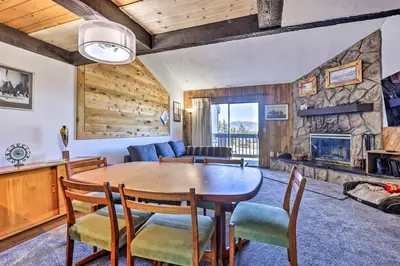 a living room with a table and chairs and a couch at Rocky Mtn Retreat 7 Mi to Winter Park Resort in Fraser