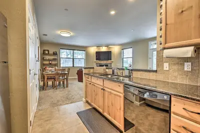 a kitchen with a sink and a stove top oven at Fraser Mtn Escape 8 Mi to Winter Park Resort in Fraser