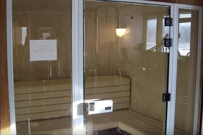a sliding glass door with a sign on it at Meadow Ridge Court 9 Unit 4 in Fraser