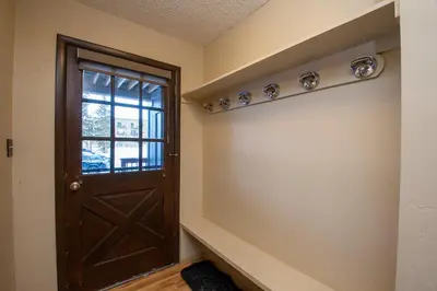 a room with a door and a window at Hi Country Haus Unit 1801 in Winter Park